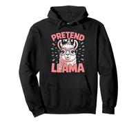 Llama Pretend I'm A Llama Funny Animal Llama Lover Mens Pullover Hoodie