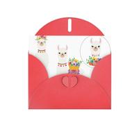 Llama Print Blank Cards and Envelopes 5" x 6" for Wedding Birthday Invitations and All Occasions