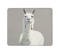 Llama Print Printed Gaming Mouse Pad 10.3x8.3 Inches, Non-Slip Rubber Base Laptop Mousepad Desk Mat with Stitched Edges for Gamer, Office, Home