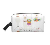 Llama Print Travel Grooming Storage Bag, Reusable Makeup Storage Organizer, Bathroom Supplies