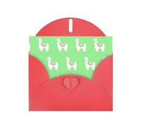 Llama Printing Holiday Happy Birthday Cards Gift With Envelope And Note Tag For Women Men Wife Mom Husband