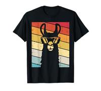 Llama Sunglasses Lines Retro Alpaca Shades Animal Lover Gift T-Shirt