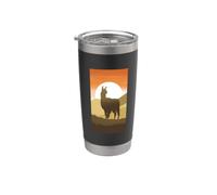 Llama Sunset Alpaca Stainless Steel Insulated Tumbler