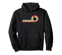 Llama - Sunset Retro Animal Wildlife Zoo Alpaca Pullover Hoodie