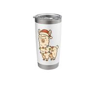 Llama with Holiday Lights Stainless Steel Insulated Tumbler