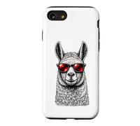 Llama With Red Sunglasses Cool Animal Graphic Alpaca Fan Case for iPhone SE (2020) / 7/8