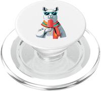 Llama with Sunglasses and Ice Cream Design PopSockets PopGrip for MagSafe