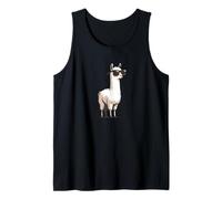 Llama With Sunglasses Funny Alpaca Farmer Farmer Farming Tank Top