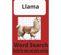 Llama Word Search Puzzle Book: Large Print Llama Word Search Puzzle Book with 50+ Fun Animal-Themed Puzzles for Kids, Teens, Adults, and Seniors, ... Building, Family Fun, 6 x 9 Inches, 110 Pages