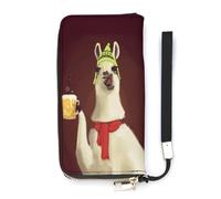Llamas Slim Wallet for Women Long Purse Cute Clutch Wristlet Handbag Card Holders