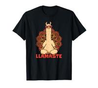 Llamaste Meditation Yoga Poses Funny Llama Yoga T-Shirt