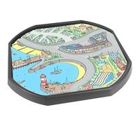 Llanbennog wrth y môr - Welsh Town Vinyl Tuff Tray Insert - 86 x 86 cm - Ideal for Large Tuff Spot Tuff Tray - Tuff Tray NOT Included