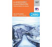 Llandovery / Llandymddyfri Map | Llanwrtyd Wells & Llyn Brianne | Ordnance Survey | OS Explorer Map 187 | Wales | Walks | Hiking | Maps | Adventure