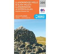 Explorer 200 Llandrindod Wells & Elan Valley & Rhayader Map With Digital Version, Orange One Size