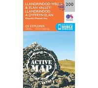 Llandrindod Wells & Elan Valley / Llandrindod a Dyffryn Elan Map | Weatherproof | Rhayader / Rhaeadr Gwy | Ordnance Survey | OS Explorer Active Map 200 | England | Walks | Hiking | Maps | Adventure