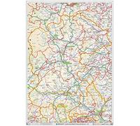 Llandrindod Wells - LD - Postcode Wall Map - Paper