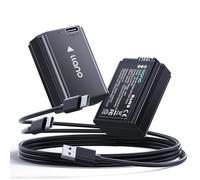 llano 1080mAh NP-FW50 Battery with USB-C Fast Charging for Sony A6000 A6400 zv-e10 A7ii A6100 A6500 A6300 A7 A7II A7R A7RII A7S A5000 A5100 - Fully decoded,Real Capacity,Replacement Batteries (2 Pack)