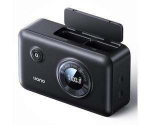 llano 2-in-1 EN-EL15 Dual Fast Camera Battery Charger, PD 20W USB-C Charging, Compatible with Nikon EN-EL15 EN-EL15A EN-EL15B Z8 ZF Z6II Z5 D7500 D850 D750 Z6 Z7II Z7