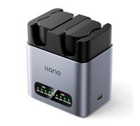 llano 2-Pack 1350mAh EN-EL25 Batteries and 20W Fast Charger for Nikon Z50 II, Z50, Z30, ZFC, Heat Dissipation Aluminum Alloy Body, 2H Full Charged, LED Display