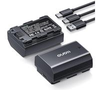 llano 2-Pack 2400mAh NP-FZ100 Batteries with USB-C Port, Fully Decoded Camera Battery for Sony Alpha A7III, A7IV, A6700, FX3, FX30,A7C,A7CII,A7RV,A7RIII,ZV-E1,ZV-E10II,A9,FX2 (2.5H Fast Charging)