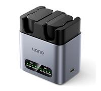 llano 2-Pack EN-EL15C Batteries and 20W Fast Charger for Nikon Z8, Z7II, Z5II, ZF, Z6III, D850, Z7, Z6II, Z6, D7500, D750, D7200, Heat Dissipation Aluminum Alloy Body, 2.8H Full Charged, LED Display
