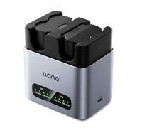 llano 2-Pack NP-W235 Batteries & 20W Dual Fast Charger, CNC Aluminum | For Fujifilm XT5, XT4, X-S20, XH2/XH2S, VG-XT4, GFX100RF, GFX100S, GFX50S II, LED Power Display