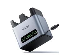 llano 20W LP-E6P LP-E6NH Battery Charger: Fast Dual Slot for Canon Camera Batteries Canon EOS R5/R6/R7 Mark II, 5D/6D/7D Mark II/III/IV, 60D/70D/80D/90D, USB-C, LED, Durable CNC Aluminum