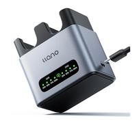 llano 20W NP-FW50 Battery Charger: Fast Dual Slot for Sony A6000 A6400 zv-e10 A7ii A6100 A6500 A6300 A7 A7II A7R A7RII A7S A5000 A5100, USB-C,LED,Durable CNC Aluminum