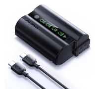llano 2600mAh Aurora USB-C EN-EL15C Battery for Nikon Z8, Zf, Z5, Z6, Z6II, Z6III, Z7, Z7II, D750, D850, D7500, D7200, D7100, D810 Cameras, Instant Power Display, Fully decoded