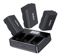llano 3-Pack NP-FZ100 Batteries and 45W 3-Slot Fast Charger Set for Sony | Compatible for Sony A7III A7IV A6700 FX3 FX30 A7C A7CII A7RV A7RIII A6600 ZV-E1 ZV-E10II A9 A1 FX2, 2.5H Full Charge