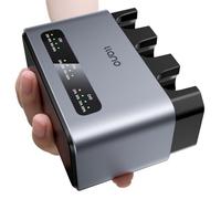 llano 30W EN-EL15C Battery 3-Slot Fast Charger for Nikon Z8 ZF Z5 Z5II Z6 Z6II D7500 D750 D7000 D7100 D7200 D500 D600 D610 D850, Durable CNC Aluminum, LED Display, 2.8H Full Charged