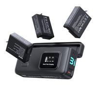 llano AC3 30W Fast Charger Case and 3 Pack Hero13 Batteries for Gopro