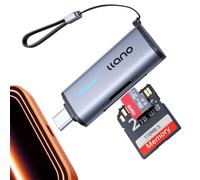 llano Micro SD Card Reader, 2 in 1 SD 3.0 Card Reader Plug & Play(5Gbps)