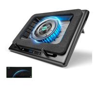llano V13 Gaming Laptop Cooling Pad - 5.5” High-Speed External Fan | Adjustable Speed Touch Control | 3-Port USB Hub | Ultra Cooling for 15-19" Laptops | Rapid Heat Dissipation - No RGB Version