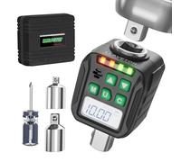 LLAVETOR - 1/2" digital torque wrench adapter set, electric wrenches, 1/4" torque wrench, 3/8" torque adapter for car, motorcycle and