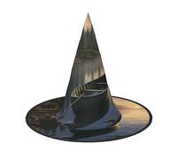 LLaviD canoe by the water Halloween Witch Hat Halloween Costume Accessories Caps for Theme Decoration Halloween Party Cosplay