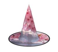 LLaviD Cherry Blossom Halloween Witch Hat Halloween Costume Accessories Caps for Theme Decoration Halloween Party Cosplay