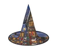 LLaviD Christmas Cheer Halloween Witch Hat Halloween Costume Accessories Caps for Theme Decoration Halloween Party Cosplay