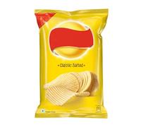 Llays Classic Salted Potato Chips - 52g (Pack of 30) | Crispy, Lightly Salted Snack, Vegetarian-Friendly | Perfect for Lunchboxes, Outdoor Snacking, or Sharing Among Friends