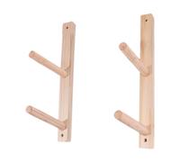 Llazsybz 2x Wooden Skateboard Mat Holder, Skateboard Mat Holder, Cart, Lightweight, Space Saving, Skateboard Wall Hooks, 2 Tier