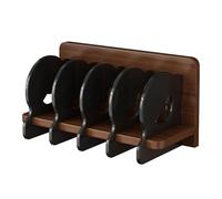 Llazsybz Acrylic CD Holder, Album Organizer, Multifunctional Container Holder, Stand, CD Storage Rack, Storage Case for, black and brown