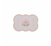 Llazsybz Car Anti Slip Pad Dashboard Mat Organizer Coaster Accessory With Characters Pvc Soft Rubber Anti Skid Heat Resistant Build suitable for car interior, Peach Luck