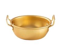 Llazsybz Korean Aluminum Rice Bowl, Portable Soup Bowl with Ergonomic Handles, Lightweight Dining Bowl, Traditional for Restaurants, Multi, 12.5cm