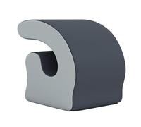 Llazsybz Neck Support Pillow with Zipper, Soft Office Cushion for The, Memory Foam for Library, Office, Dark Grey