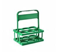 Llazsybz Portable Beer Carrier Six-Bottle Organizer Beverage Holder with Handle for Convenient Carrying Suitable for Picnics Gatherings Festivals Home Use, Green, Green, Large Approx. 500ml