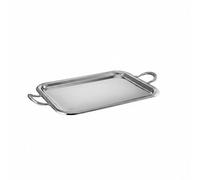 Llazsybz Serving Tray Stainless Steel Tray Platter Organizer Centerpiece With Handles Mirror Polished Rectangular Tableware suitable for dinner parties festive