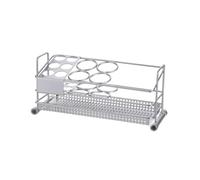 Llazsybz Storage Rack Toothbrush Holder Organizer Stainless Steel With Rust Resistant Finish Raised Side Rails Draining Base, Small, FC1715 Toothbrush Holder Small Stainless Steel