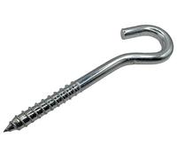 LLB 6 inch Hooks for Hanging Heavy Duty Hooks Screw-in Hooks Large Cup Hooks Screw in Hooks Plain Ceiling Cup Eye Big Size: 12mm x 150mm Pack of 1pc