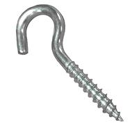 LLB M8 Screw-in Hooks Large Heavy Duty Cup Hooks Screw in Hooks Plain Ceiling Cup for Hanging Lights Eye Big Size: 8mm x 80mm (0.32" x 3.15") Box of 7pcs