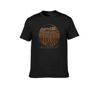 Llbang Inspired by The Shining Overlook Hotel Logo Cult Movie Kubrick Horror O-Neck 100% Cotton Short Sleeve Unisex T-Shirt S Black